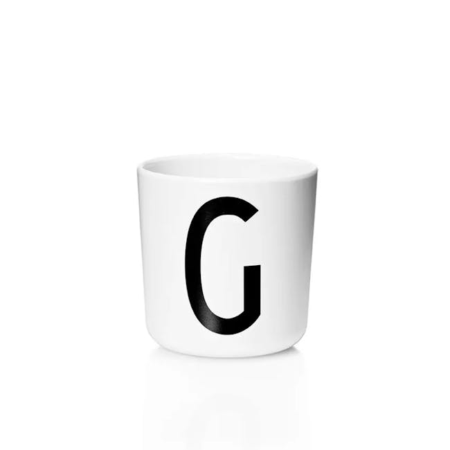 Personal Porcelain Cup (A-J) - White - 9