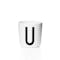 Personal Porcelain Cup (U-Z) - White