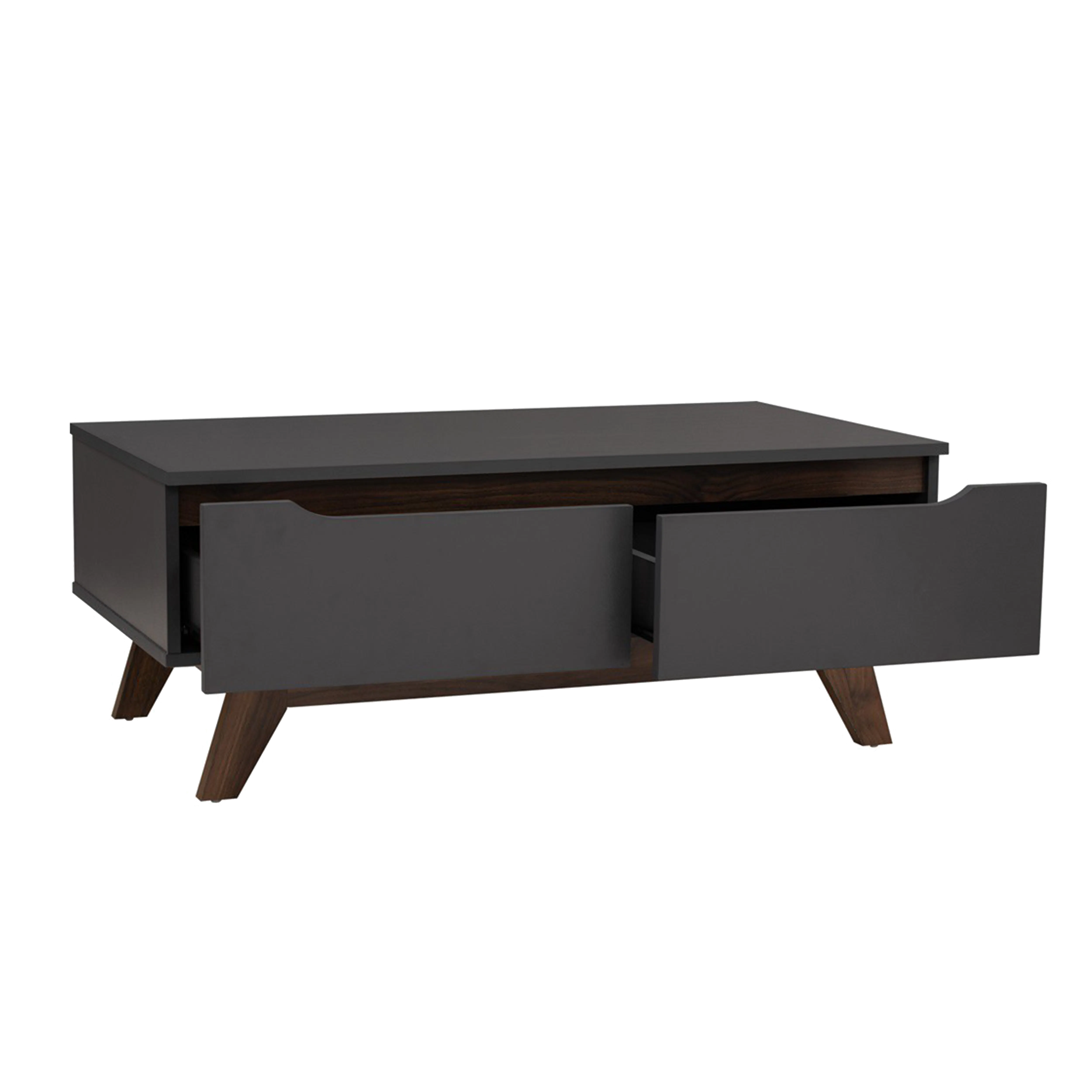 (As-is) Miah Coffee Table - Walnut, Grey - 11