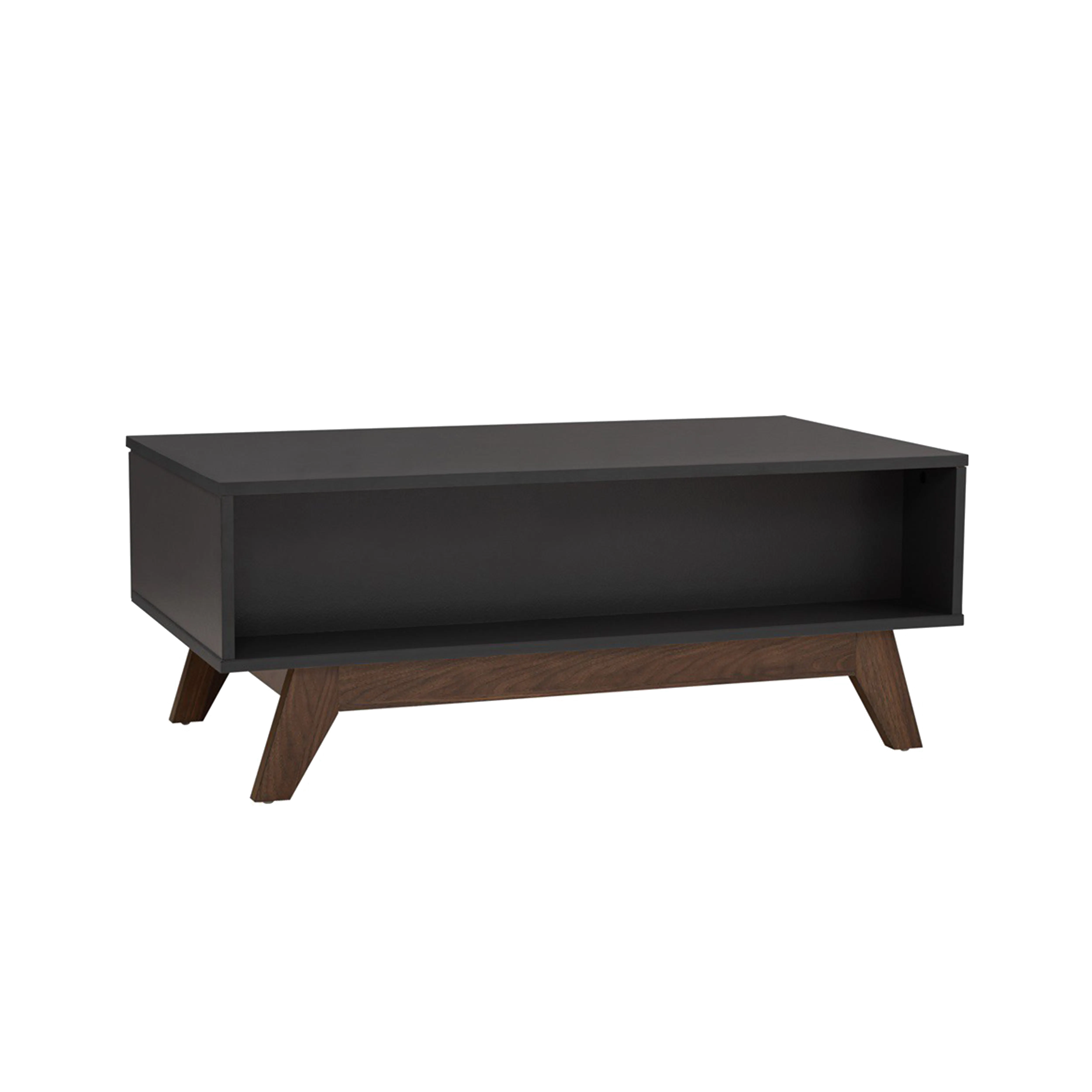 (As-is) Miah Coffee Table - Walnut, Grey - 14