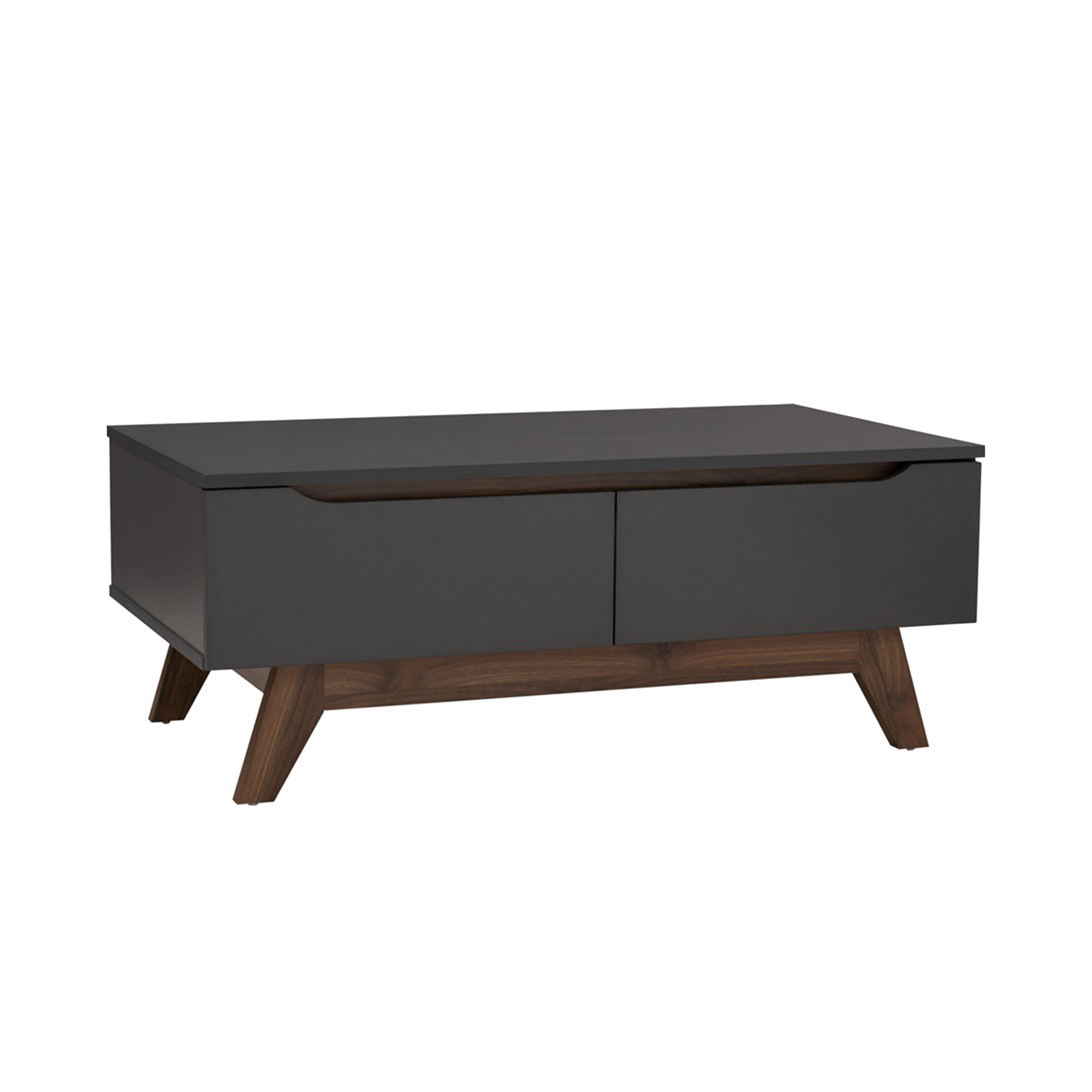 (As-is) Miah Coffee Table - Walnut, Grey - 15