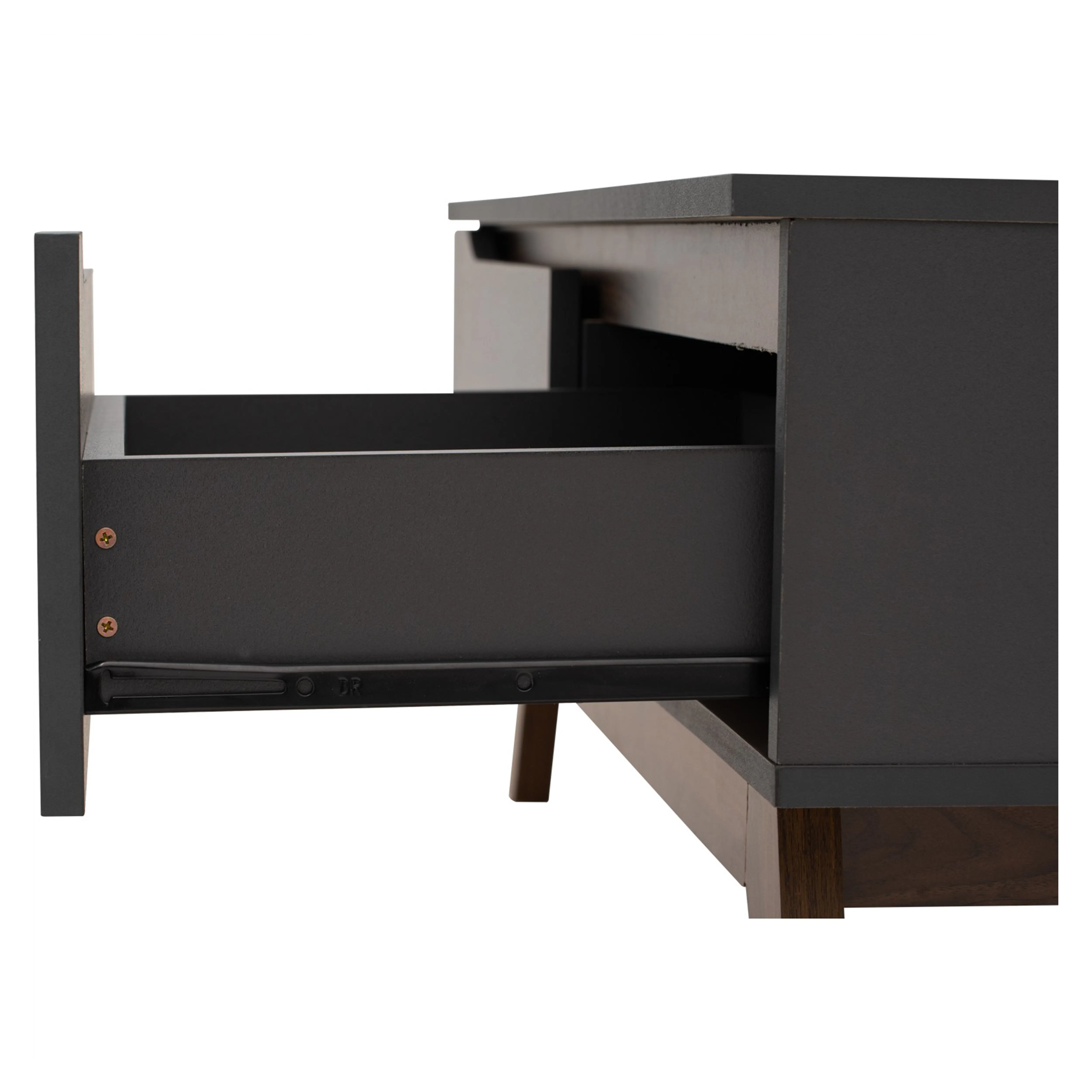 (As-is) Miah Coffee Table - Walnut, Grey - 16