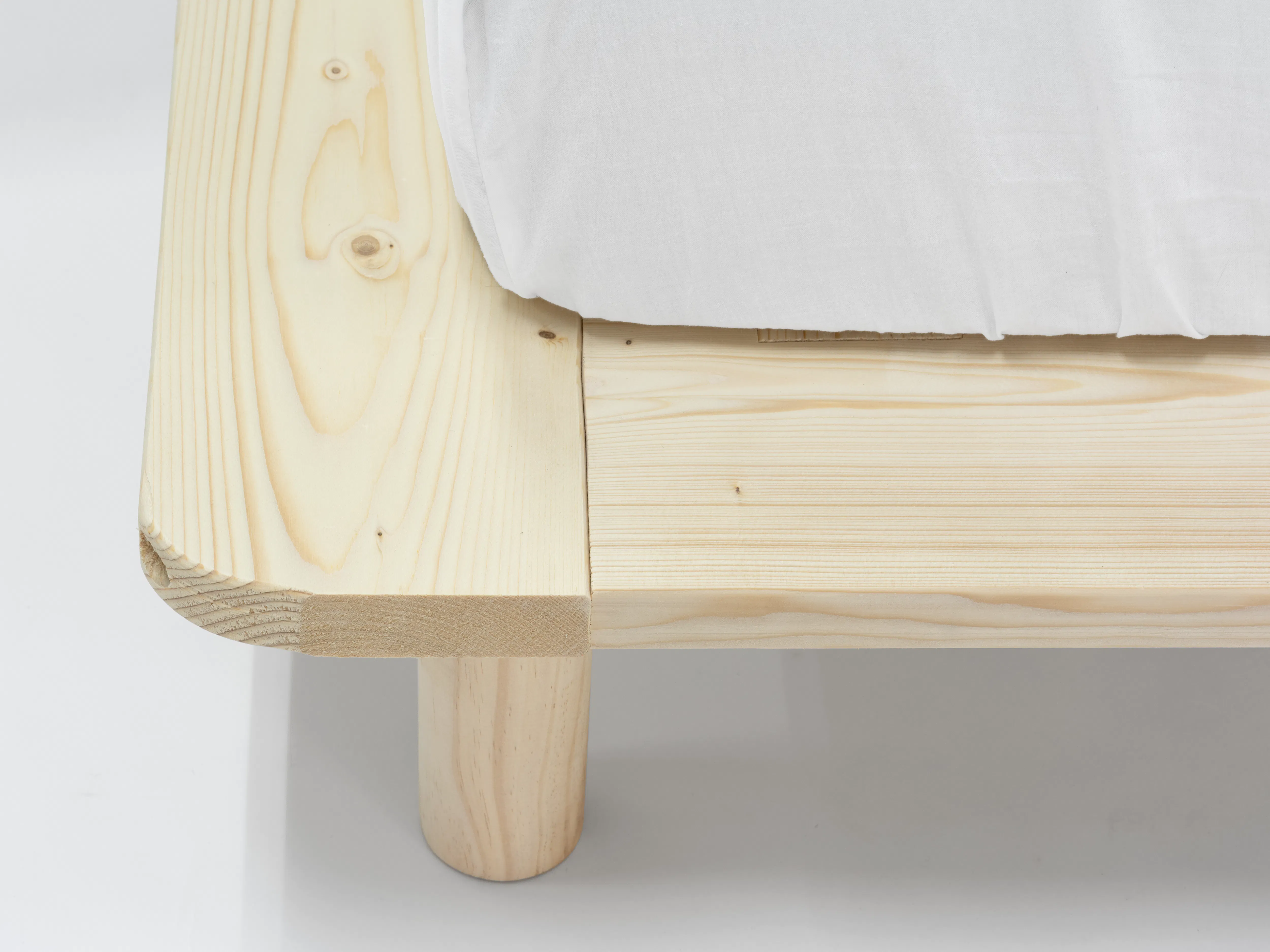 Hiro Super Single Wooden Platform Bed - 7