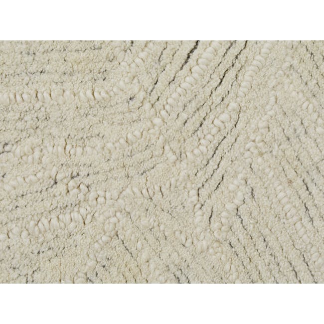 Webrin Textured Wool Rug - Grey - 2