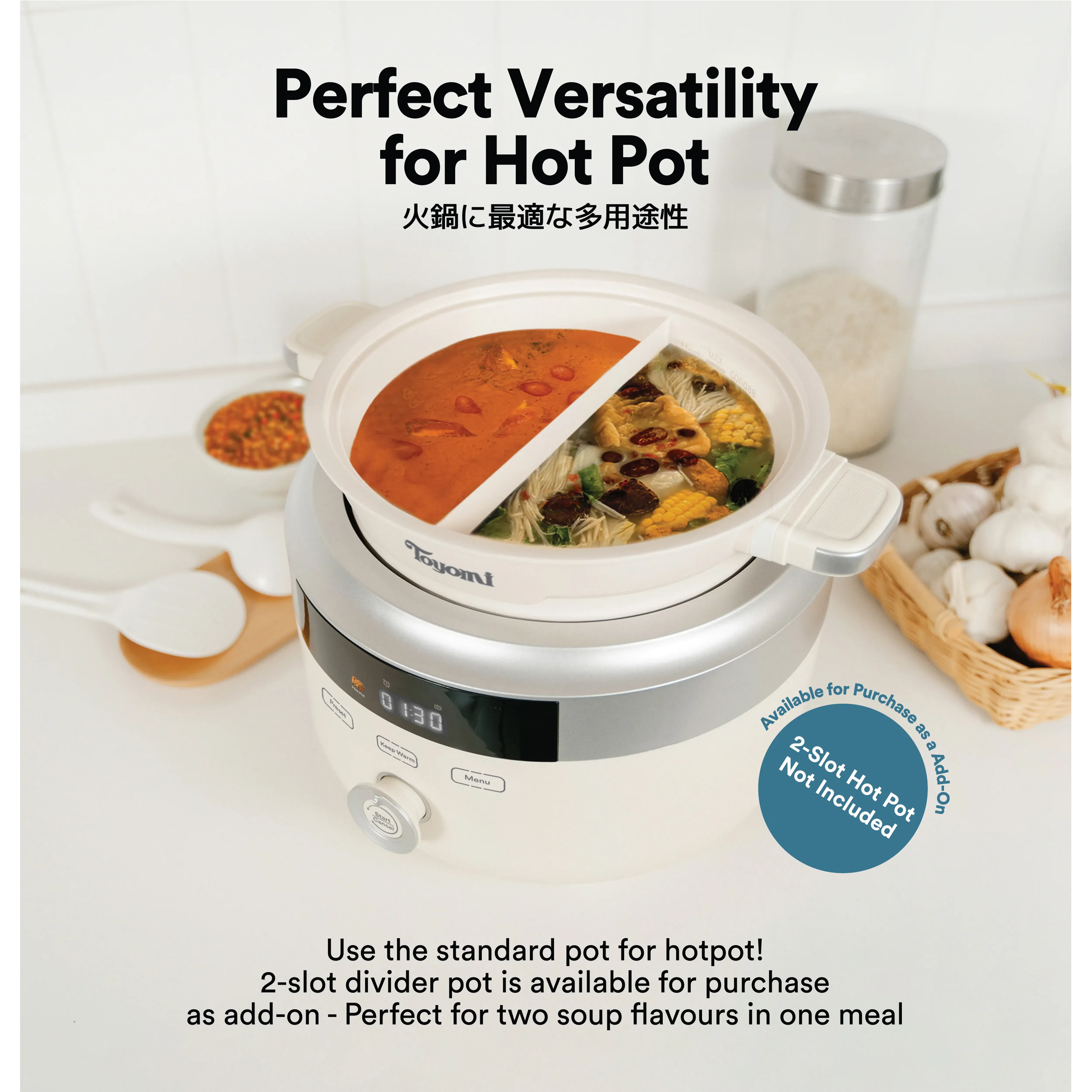TOYOMI 4.3L FlavourSeal Multi Cooker + Hot Pot (SMC 4396) - 10