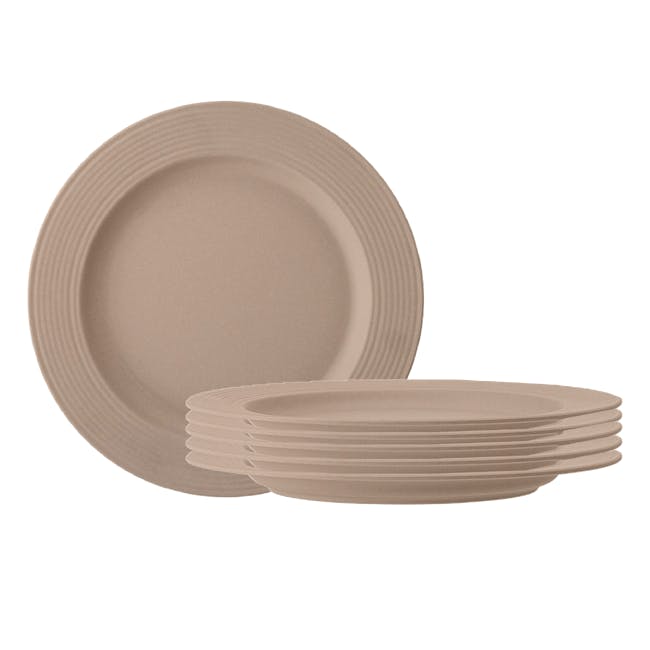 Rhea Dinner Plate - Brown (Set of 6) - 0
