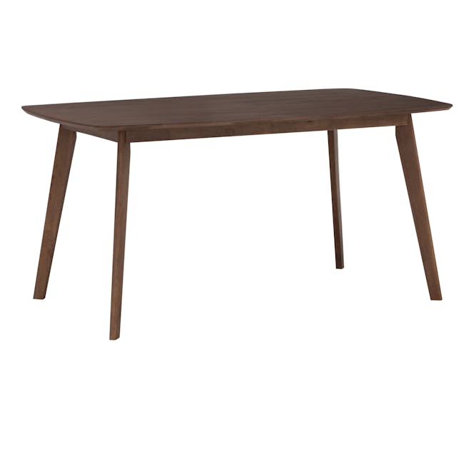 Allison Dining Table 1.5m in Cocoa with Harold Bench 1m with 2 Harold Dining Chairs in Seal - 2