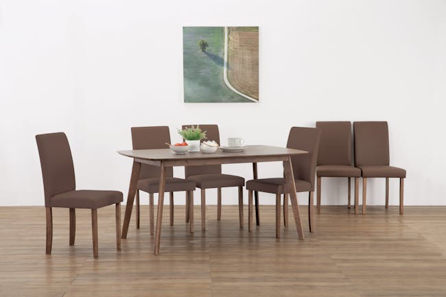 Allison Dining Table 1.5m - Cocoa - 2