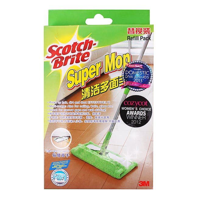 Scotch-Brite Super Microfiber Mop with Scrapper - 6