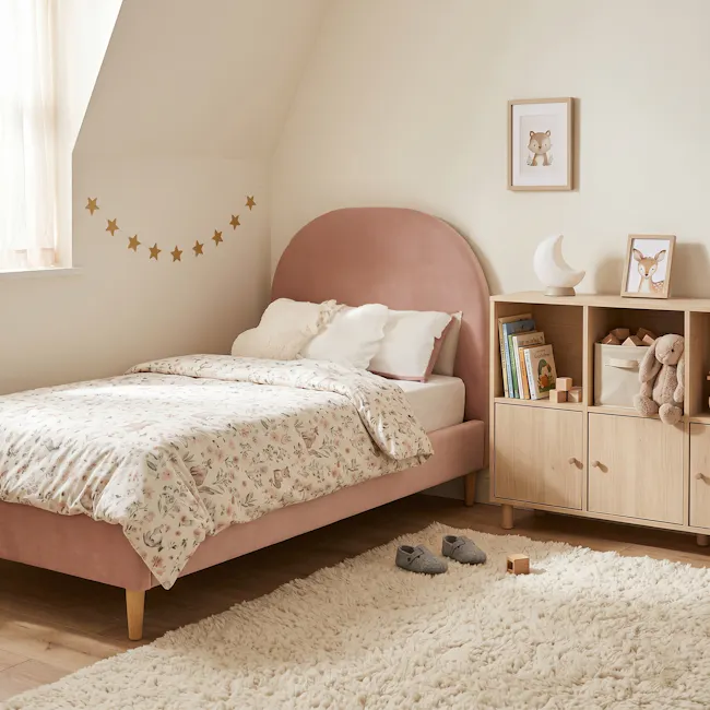 Aspen Super Single Bed - Blush - 2