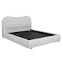 Arianna King Bed - Grey Boucle - 3