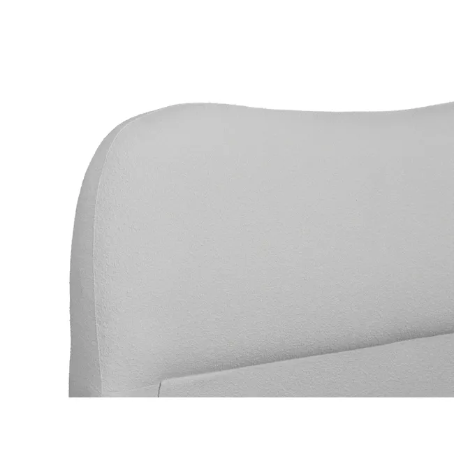 Arianna King Bed - Grey Boucle - 9