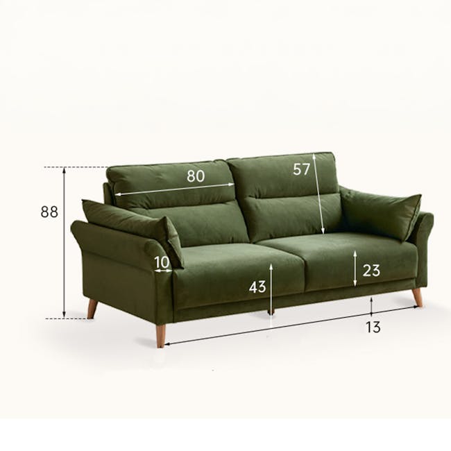 Gedelle 3 Seater Sofa - Milk Tea (Pet Friendly) - 13