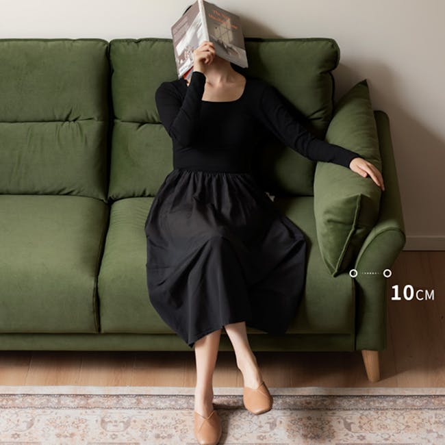 Gedelle 3 Seater Sofa - Milk Tea (Pet Friendly) - 12