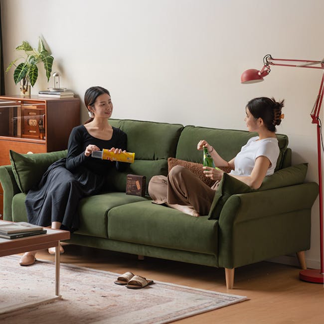 Gedelle 3 Seater Sofa - Milk Tea (Pet Friendly) - 9