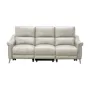 Strato 3 Seater Power Recliner Sofa - Beige (Top Grain Leather) - Zero Wall - 7