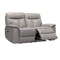 (As-is) Henri 2 Seater Recliner Sofa - Mirage Grey (Genuine Cowhide + Faux Leather) - 5