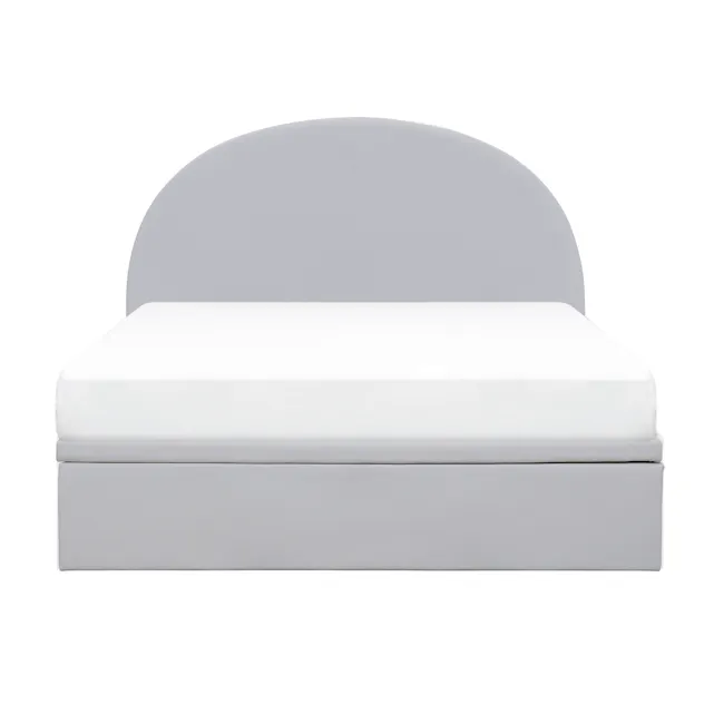 Aspen Queen Storage Bed - Light Grey (Pet Friendly) - 1