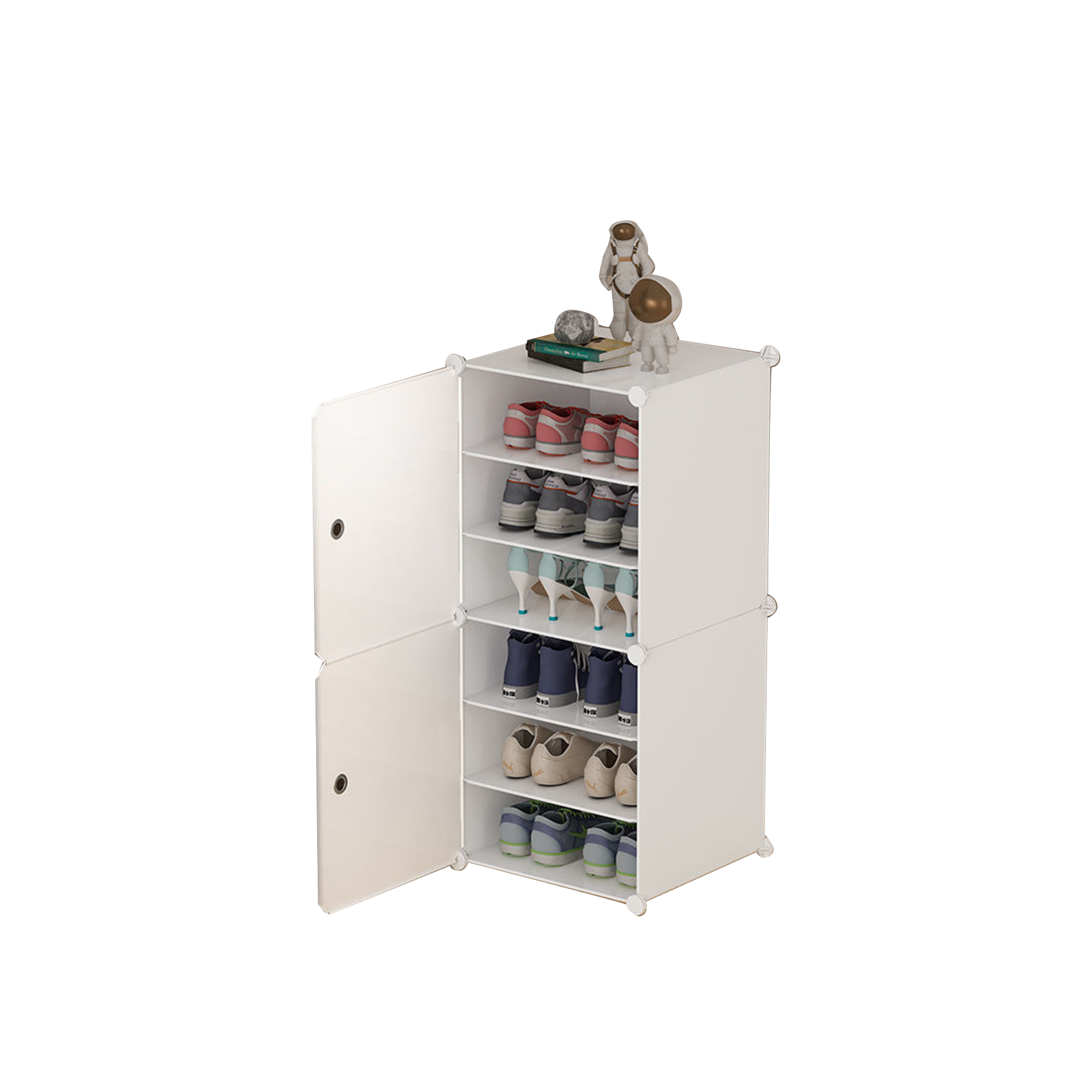 Netto Modular 6-Tier Shoe Storage Cabinet