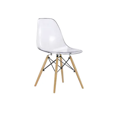 (As-is) Oslo Chair - Natural, Clear - 3