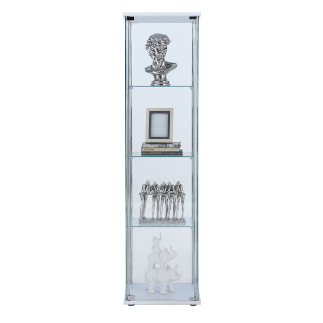 Haider Glass Cabinet 0.4m - White - 2