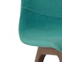 Bianca Dining Chair - Walnut, Emerald - 2