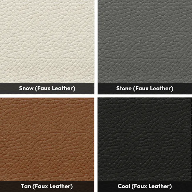 ESSENTIALS Super Single Divan Bed - Pebble (Eco Clean Fabric) - 7 - Creamy, textured faux leather, Light beige faux leather