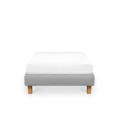 ESSENTIALS Super Single Divan Bed - Pebble (Eco Clean Fabric)