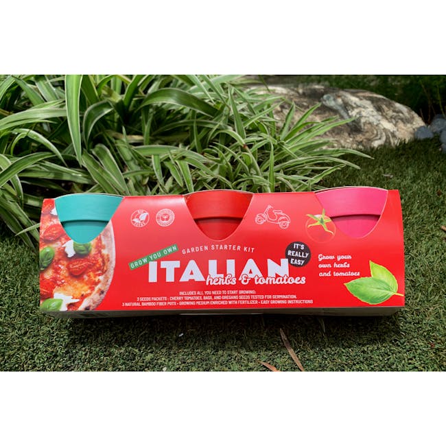 Boutique Garden Italian Trio - Basil Oregano & Tomatoes - 1