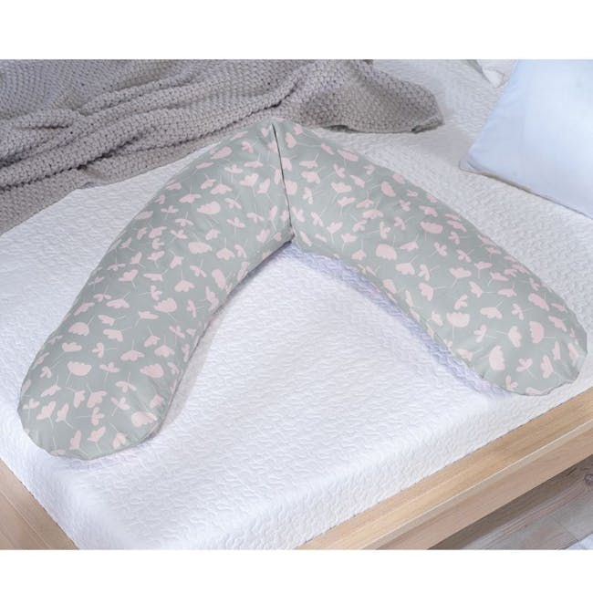 Theraline The Original Maternity and Nursing Pillow - Tender Blossom - 1