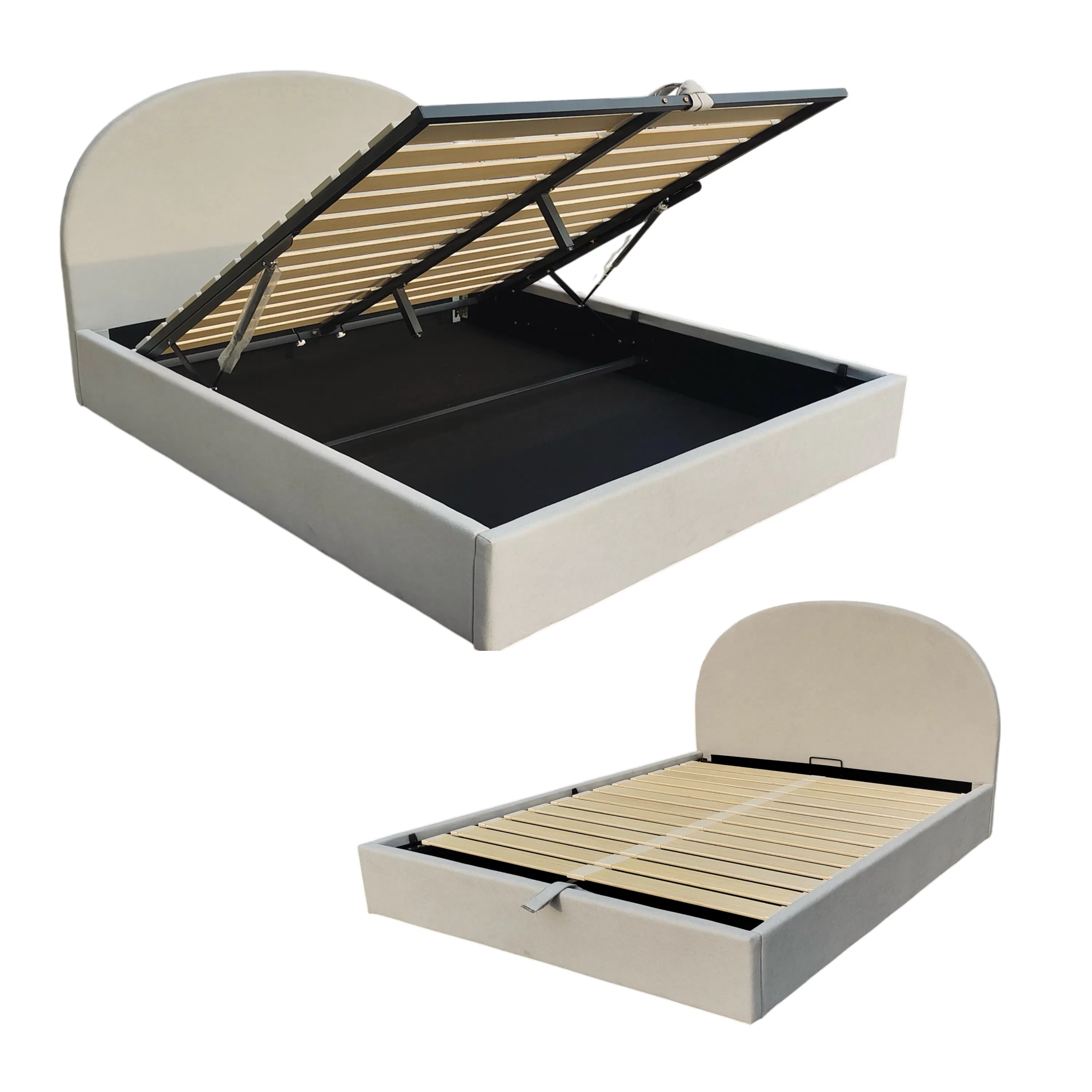 Aspen Queen Storage Bed - Midnight Grey - 12