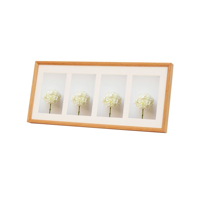 4-in-1 Wooden Photo Frame - Natural - 0