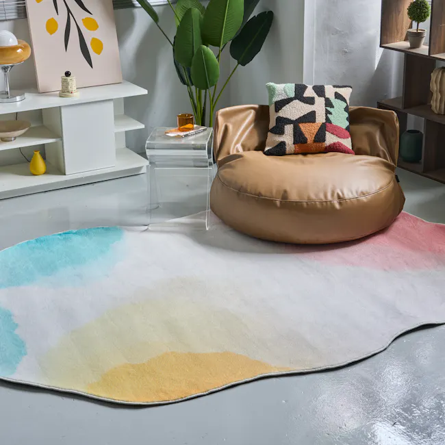 Laura Asymmetrical Low Pile Rug (3 Sizes) - 3