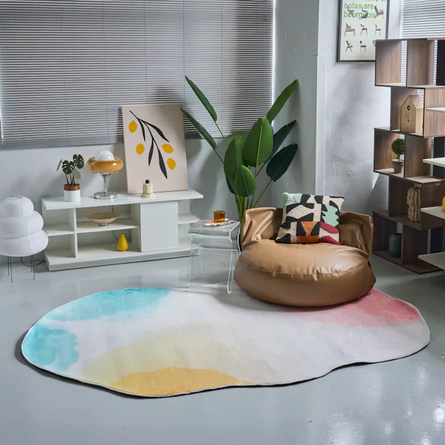 Laura Asymmetrical Low Pile Rug (3 Sizes) - 2