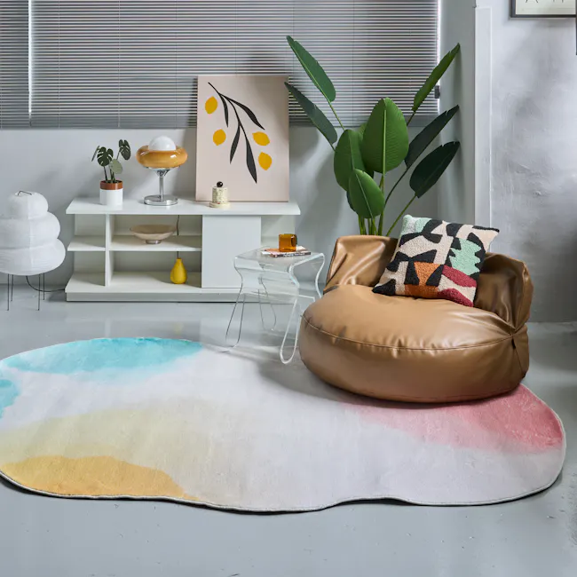 Laura Asymmetrical Low Pile Rug (3 Sizes) - 4