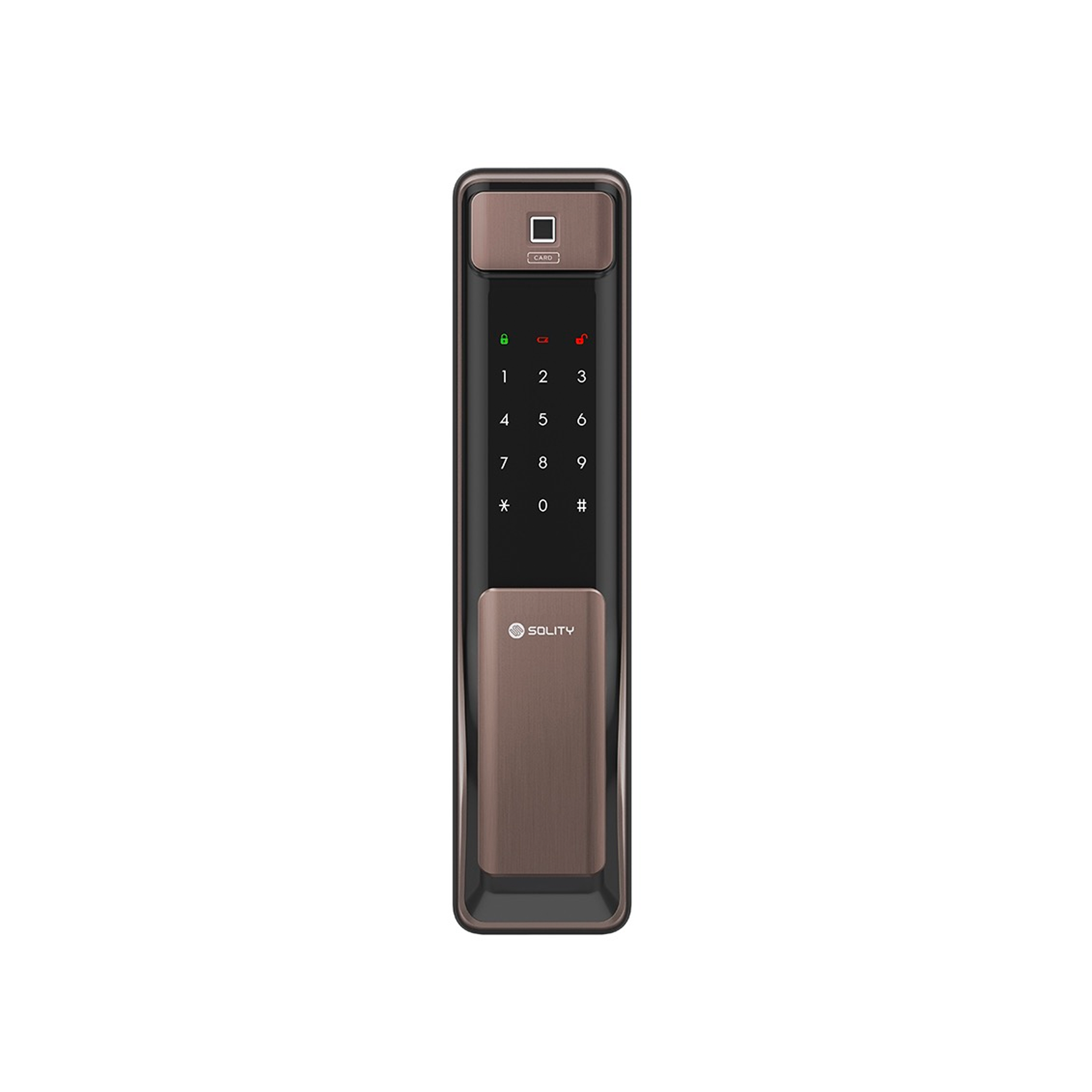 Solity Push Pull Door Lock GSP-2000BKF - Bronze - Image 1