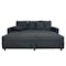 Vernon 3 Seater Sofa Bed - Dark Grey - 2