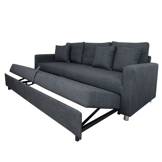 Vernon 3 Seater Sofa Bed - Grey - 5