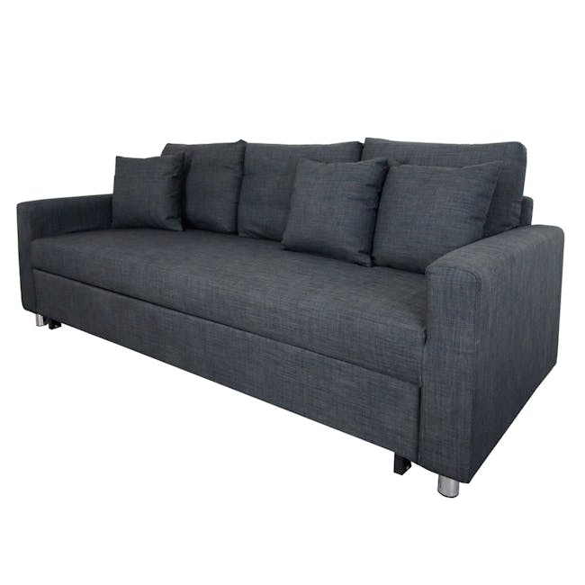 Vernon 3 Seater Sofa Bed - Grey - 4