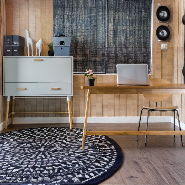 (As-is) Arod Study Table 1m - White Grey - 2 - 18