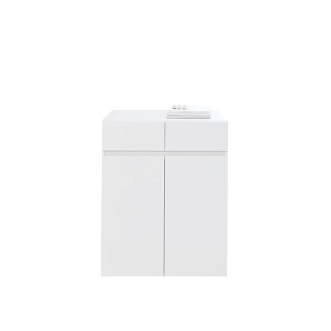 Benson Tall Cabinet 0.8m - 1 - White, minimalist, modern, sleek, contemporary, clean-lined, simple design, functional