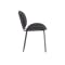 Agnes Extendable Dining Table 1.1-1.6m in Meteor Black (Sintered Stone) with 4 Ormer Dining Chairs in Titanium - 11