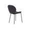 Ormer Dining Chair - Matt Black, Titanium (Faux Leather) - 5