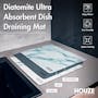 HOUZE Diatomite Ultra Absorbent Dish Draining Mat - Grey Marble - 4
