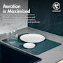 HOUZE Diatomite Ultra Absorbent Dish Draining Mat - Grey Marble - 1
