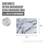 HOUZE Diatomite Ultra Absorbent Dish Draining Mat - Grey Marble - 5