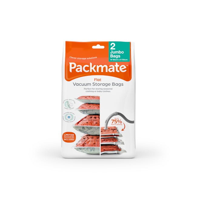 Pack Mate Flat Vacuum Storage Bags (2pc) - Jumbo - 0