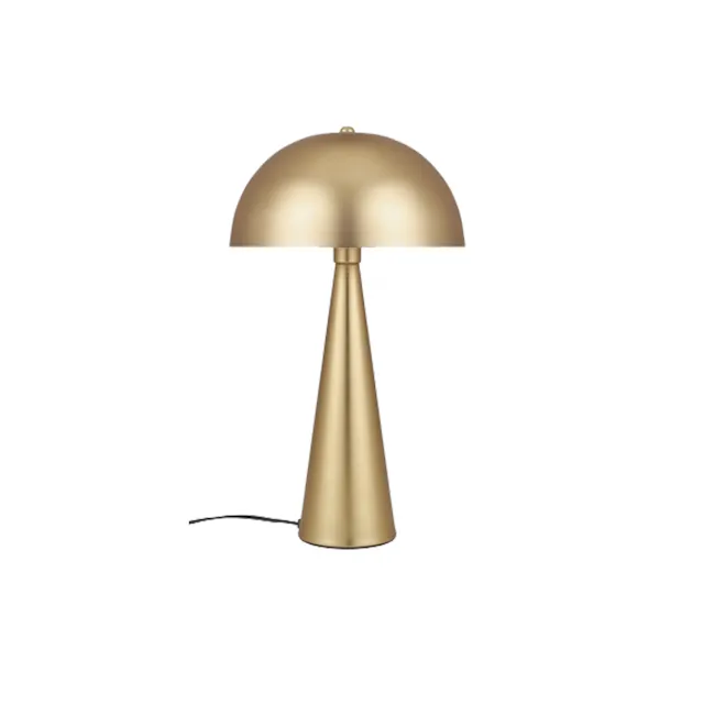 Cohen Table Lamp - Brass - 1 - Golden lamp with elegant design, sleek stand, minimalist style, modern aesthetic