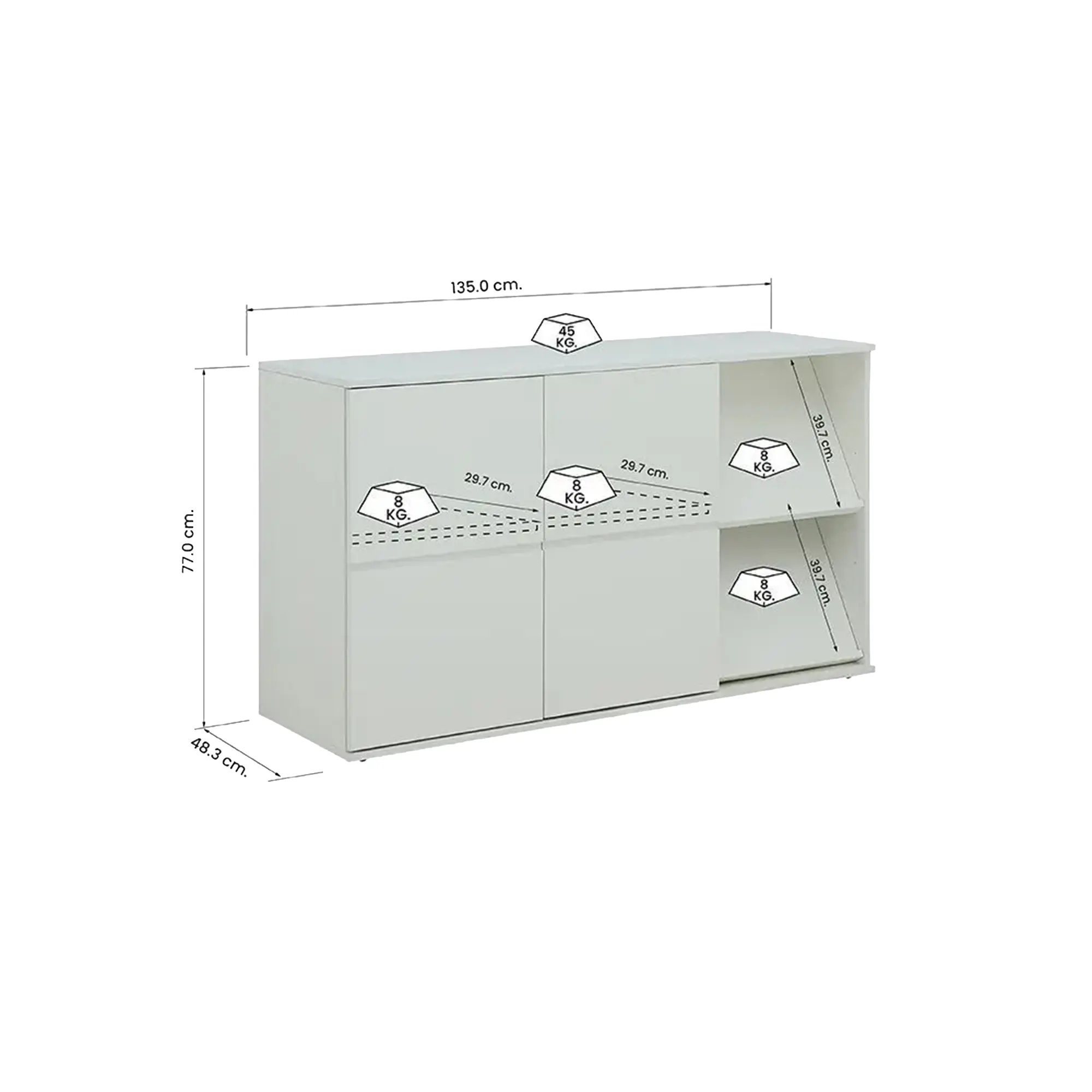 Maeda Sideboard 1.35m - 9
