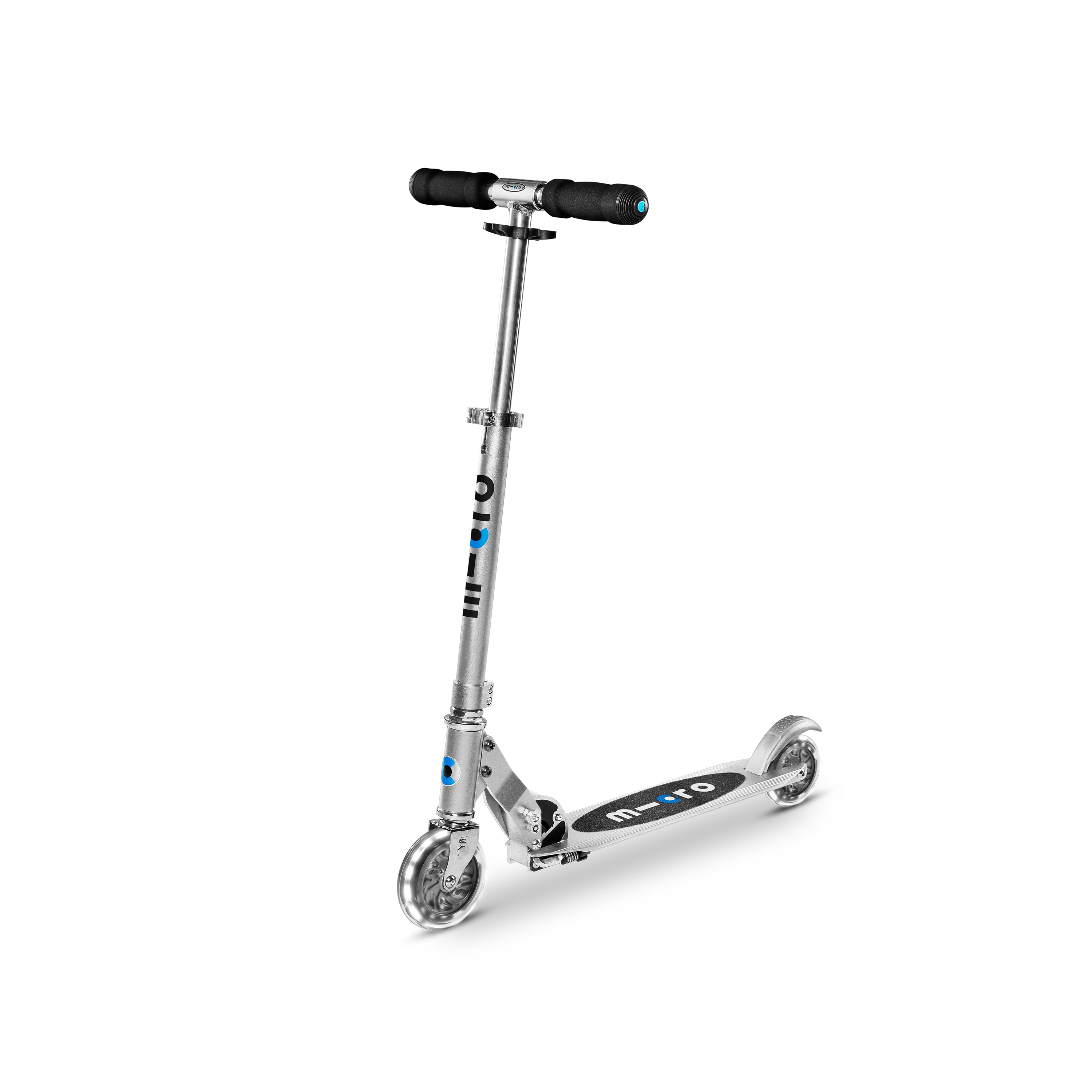 Micro Sprite Foldable LED Scooter - Silver Matt (Age 5+)